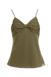 Ruched Cami With Adjustable Straps