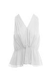 Knotted Plunge Neck Top