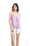 V-Neck Cami With Lace Inset