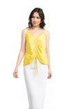 V-Neck Cami With Lace Inset