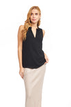 Crew Neck Sleeveless Top