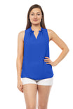 Crew Neck Sleeveless Top