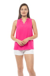Crew Neck Sleeveless Top