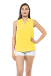 Crew Neck Sleeveless Top