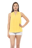 Crew Neck Sleeveless Top