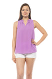 Crew Neck Sleeveless Top