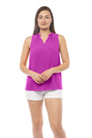 Crew Neck Sleeveless Top
