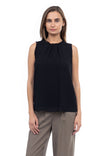 Strapless Round Neck Tank With Frill Detail