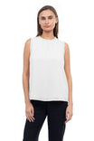 Strapless Round Neck Tank With Frill Detail