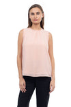Strapless Round Neck Tank With Frill Detail