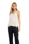 Lace Applique Surplice Top