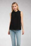 Scalloped Button Front Tank