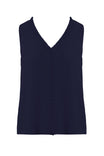 Pleated Ruffle V-Neck Top