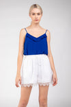Cami With Ruched Ruffle Detail