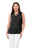 V-Neck Tank With Smocked Shoulders