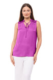 V-Neck Tank With Smocked Shoulders