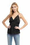 Top With Front Twist Detail And Elastic Back