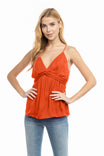 Top With Front Twist Detail And Elastic Back