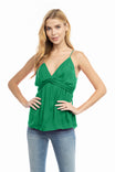 Top With Front Twist Detail And Elastic Back
