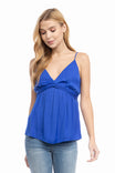 Top With Front Twist Detail And Elastic Back
