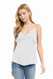 Top With Front Twist Detail And Elastic Back