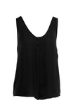 Tank Top With Front Button Detail