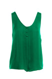 Tank Top With Front Button Detail