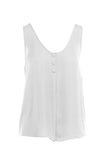 Tank Top With Front Button Detail