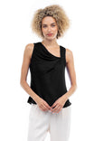 Sleeveless Draped Top