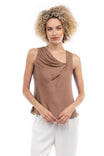 Sleeveless Draped Top