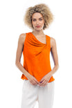 Sleeveless Draped Top