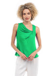 Sleeveless Draped Top