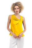 Sleeveless Draped Top