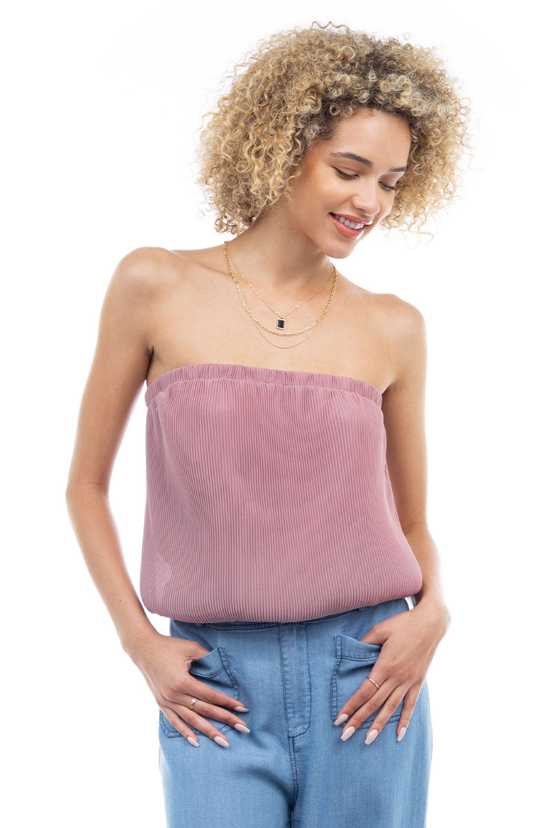 Plisse Bubble Tube Top – Naked Zebra Wholesale