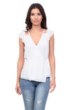 Tie Side Cut Out Blouse