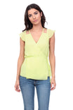 Tie Side Cut Out Blouse