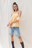 Scallop Off Shoulder Blouse