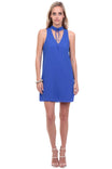 A-line Dress With Choker Lace-up