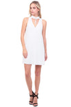 A-line Dress With Choker Lace-up