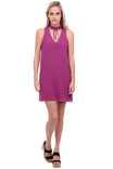 A-line Dress With Choker Lace-up