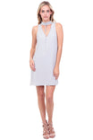 A-line Dress With Choker Lace-up