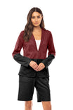 Hook And Eye Color Block Blazer
