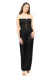 Smocked Top Sleeveless Jumpsuit