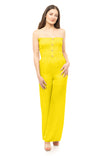 Smocked Top Sleeveless Jumpsuit