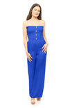 Smocked Top Sleeveless Jumpsuit