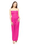Smocked Top Sleeveless Jumpsuit