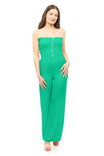 Smocked Top Sleeveless Jumpsuit