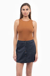 Faux Suede Mini Skirt
