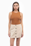 Faux Suede Mini Skirt