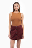 Faux Suede Mini Skirt
